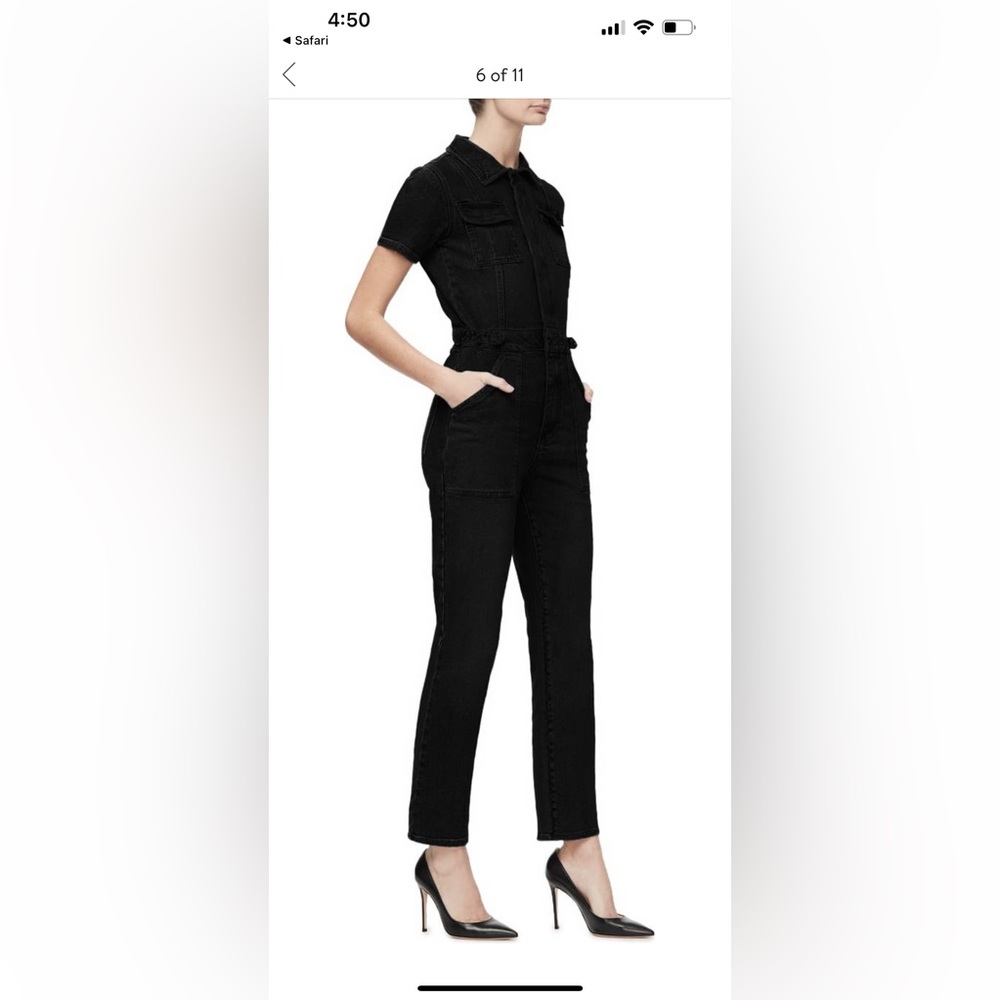 Good American denim jumpsuit